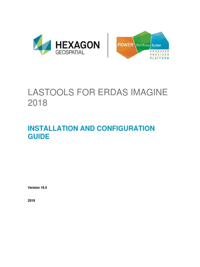 LAStools For IMAGINE Installation Guide PDF