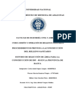 Trabajo Semana 07 - D.O.M. Rellenos Sanirarios.