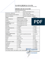 COA Citric Acid M202506