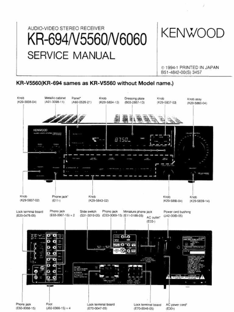 Kenwood KRV 5560 Service Manual PDF