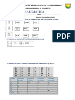 Matemática Parcial 2 Q 2