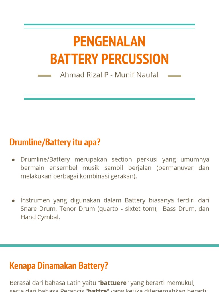 Pengenalan Battery Percussion PDF
