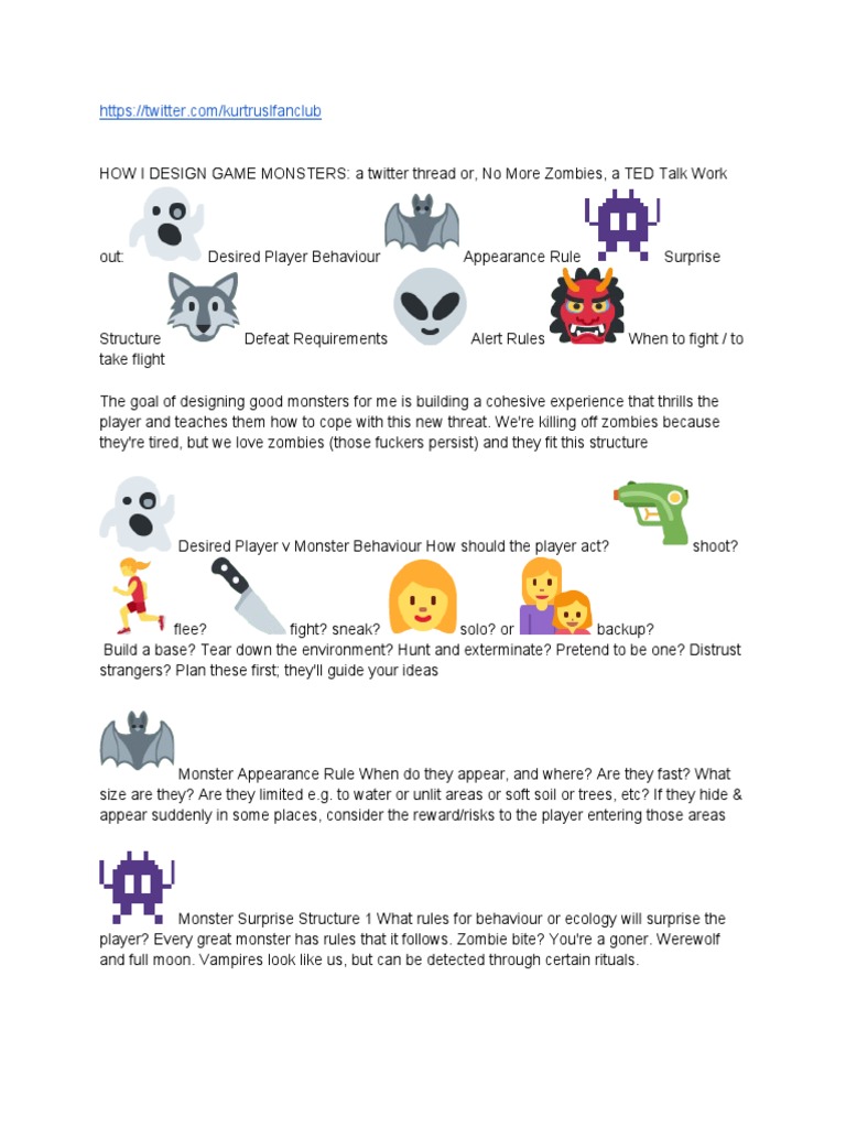 Monster design | PDF