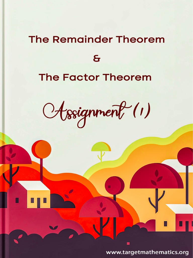 the-remainder-theorem-pdf-elementary-mathematics-algorithms