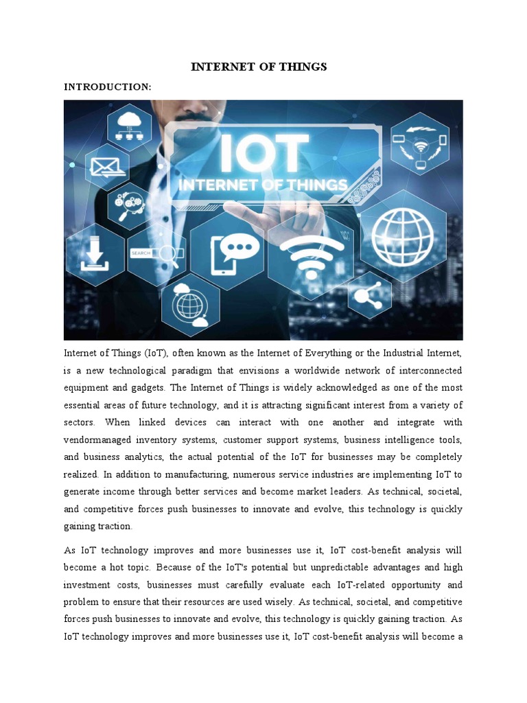 Internet of Things | PDF | Internet Of Things | Artificial Intelligence
