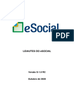 Leiautes Do ESocial Versão S-1.0 RC