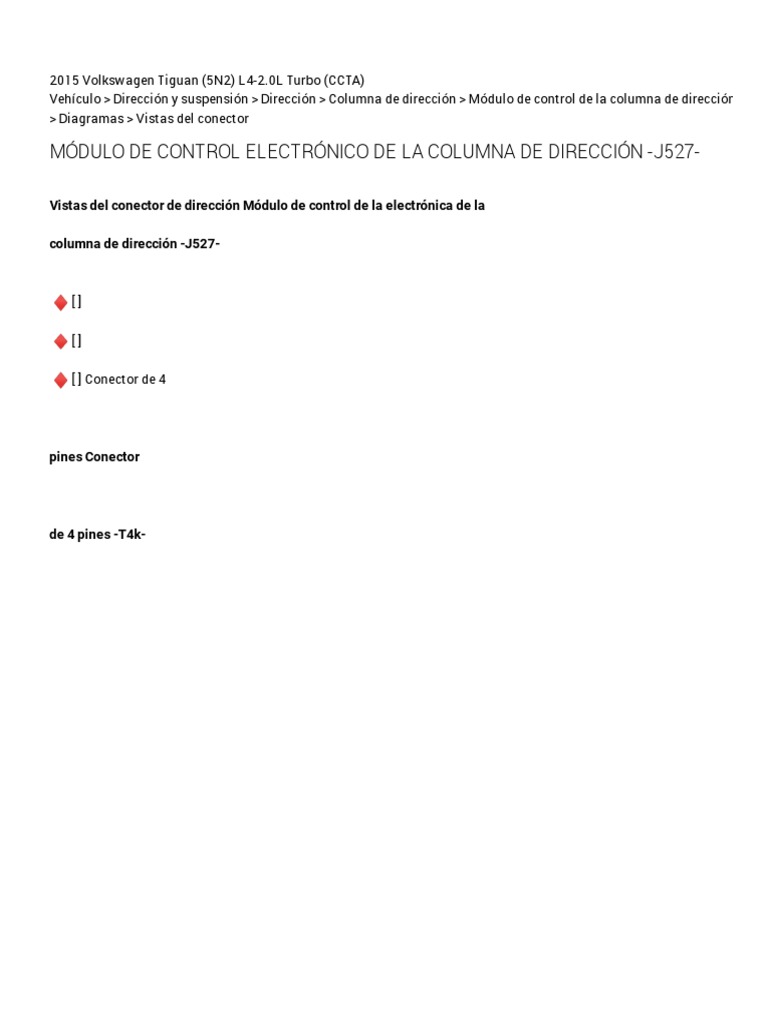 Steering Column Electronics Control Module J527 (Steering Column