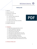 Rating Scale Analysis