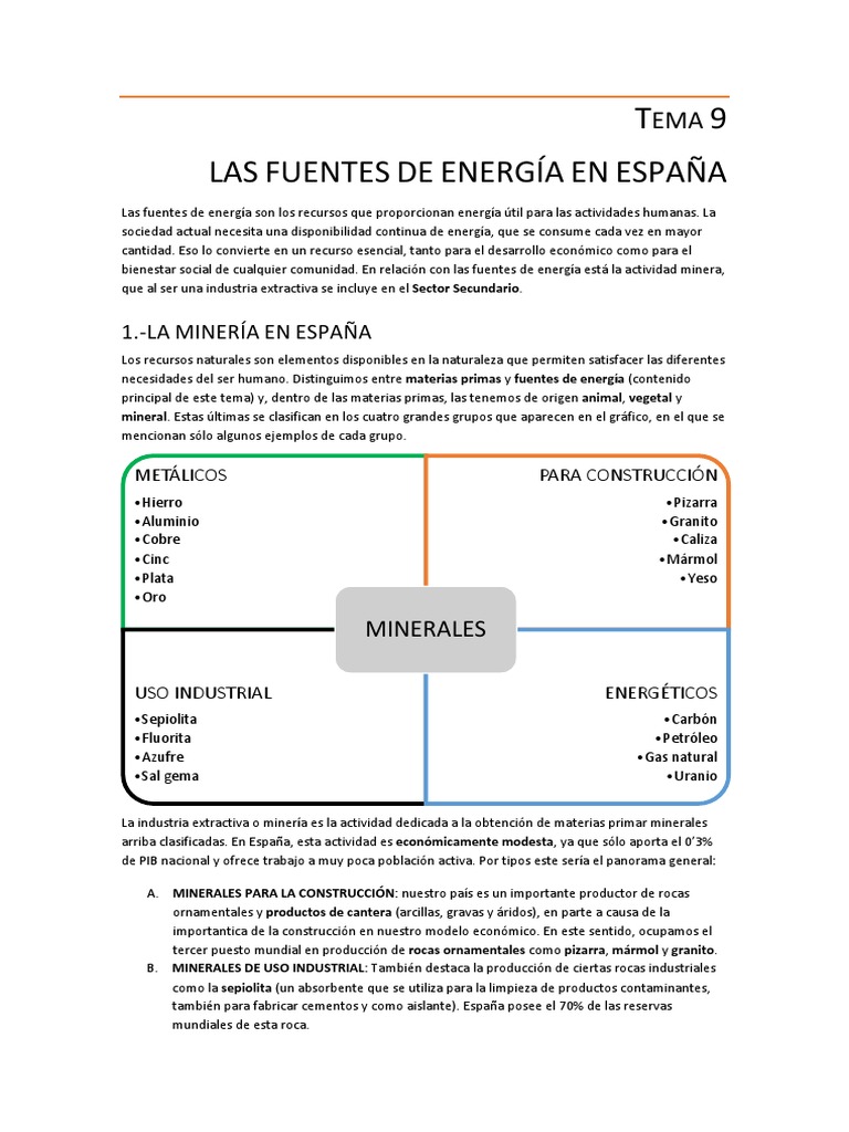 Fuentes de Energía en España | PDF | Energía renovable | Generación ...