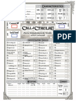 Character Sheet - Thomas Harris