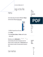 Basic Settings in The File Menu - Tekla User Assistance