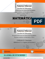 Semana Nâº 15 - Ã - Lgebra de Funciones