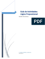 Guía de Actividades Lógica - LEYES ALG PROP Y REGLAS INFERENCIA