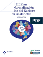 III Plan de Normalizacion Del Uso Del Euskera en Osakidetza 2022 2028