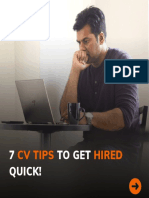 7 CV Tips To Get Hired Quick