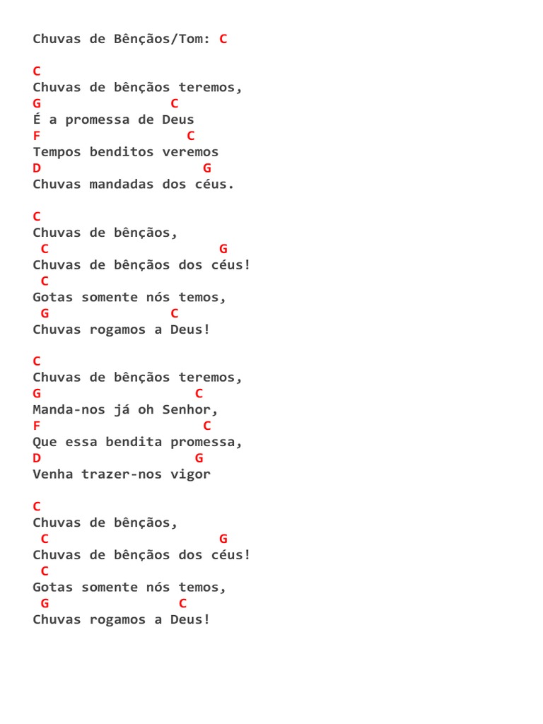 Chuvas De Bênçãos Pdf