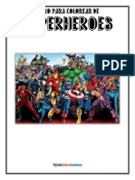 Libro para Colorear de Superheroes