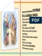 Fiesta de La Sagrada Familia
