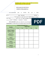 Declarao de Notas - para Comprovao Das Notas Lanadas No Sistema de Inscries - CONCOMITANTE