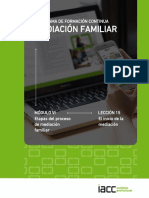 Mediación Familiar: Programa de Formación Continua