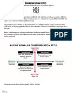 Sales Tools: Communication Styles and Buying Signals