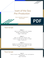 Dream of The Sea Pre-Production Presentation