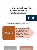 Bases Epistemológicas de Los Modelos Educativos Contemporáneos