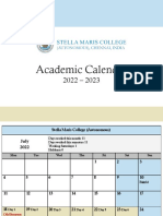 Academic Calendar 2022-2023 - Updated