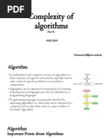 Complexity of Algorithms 1