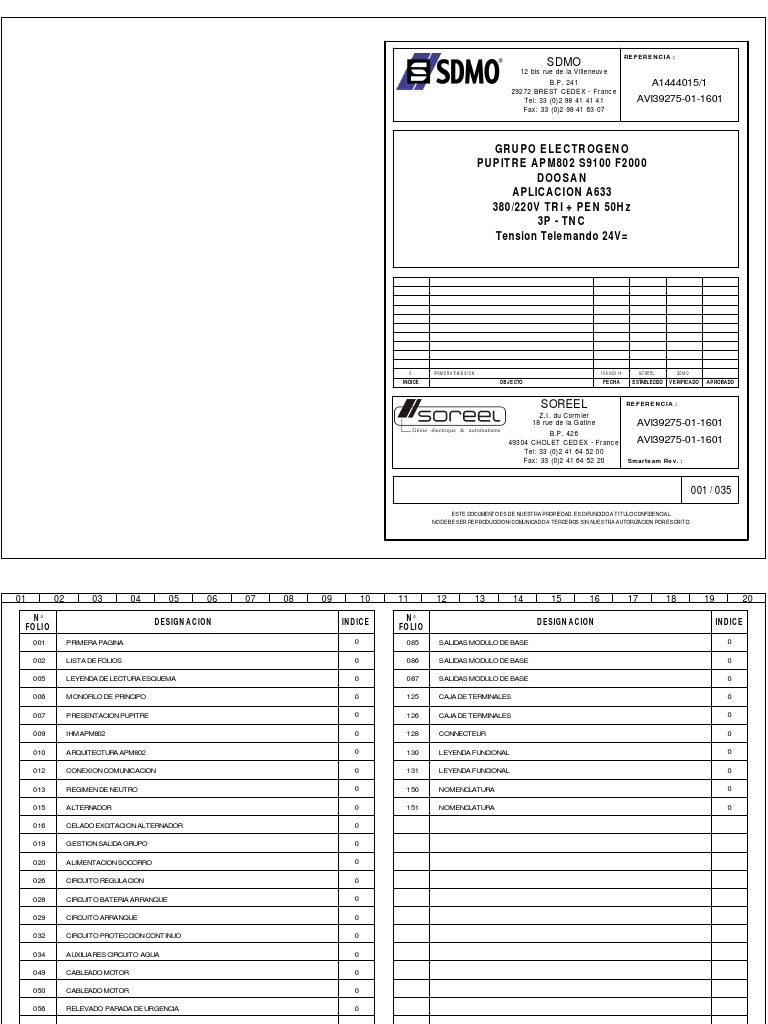 Documentación Técnica APM802 SDMO | PDF