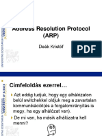 Address Resolution Protocol (ARP) : Deák Kristóf