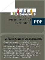 Assessment in Career Exploration