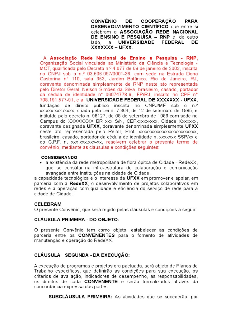 RedeXX Convenio CG | PDF | Gestão de recursos humanos | Rede de ...
