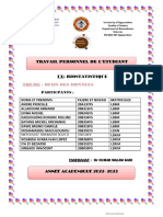 TPE Groupe 5 Biostatistique