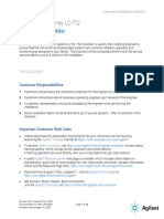 Agilent 6400 Series Installation Checklist