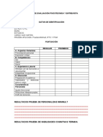 Informe de Evaluación Psicotecnica