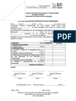 Acta de Evaluación de Proyecto Socio Integrador Jurado - Aprobado