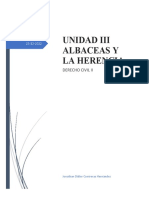 UNIDAD III ALBACEAS Y LA HERENCIA Resumen