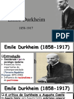 Durkheim e a sociologia moderna