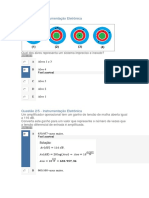 Questão 1/5 - Instrumentação Eletrônica: A Alvos 1 e 3
