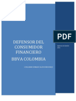 Informe Anual Del Defensor Del Consumidor Financiero