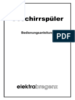 Elektra Bregenz GI 34381 X Dishwasher