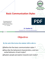 4 - Communication Styles