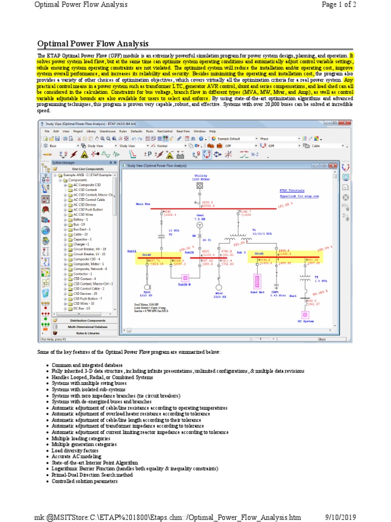 Optimal Power Flow Ana | PDF | Mathematical Optimization | Ac Power