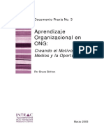 Praxis Paper 3 Spanish Aprendizaje Organizacional en ONG Bruce Britton