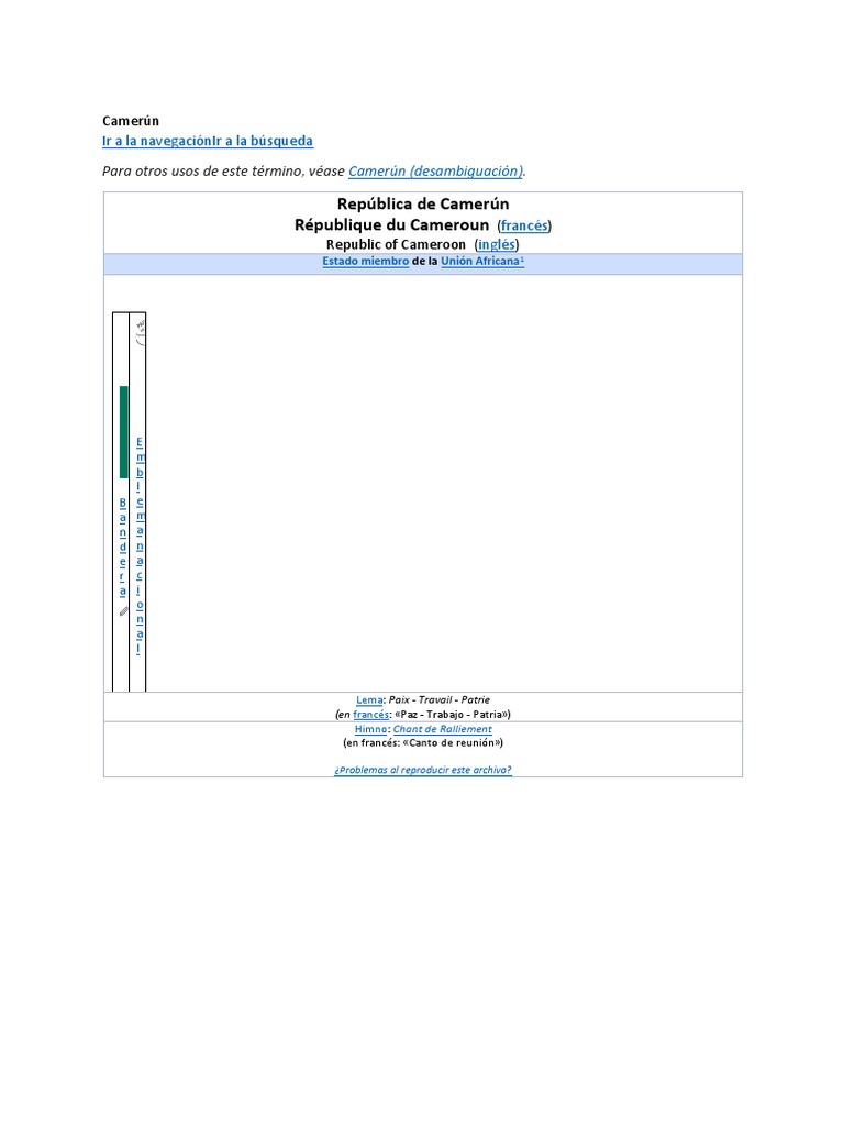 Documento 2 | PDF | Camerún