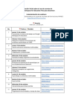 Calendarización de Webinars para Docentes