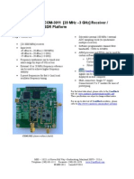 Com-3011 (20 MHZ - 3 GHZ) Receiver / SDR Platform: Key Features