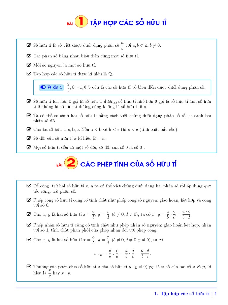 Tom Tat Kien Thuc Toan 7 Hoc Ki 1 Pdf