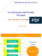 B. La Estructura Del Estado Peruano